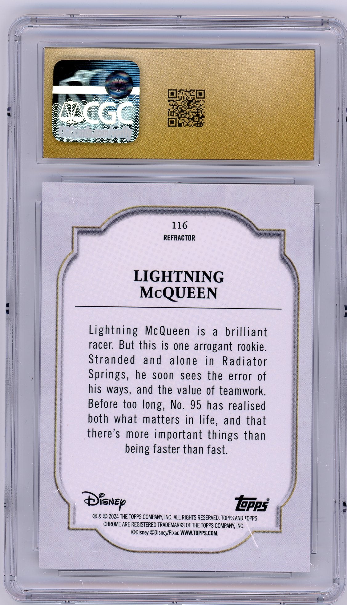 HL-P04 Topps Disney Chrome Lightning McQueen #116