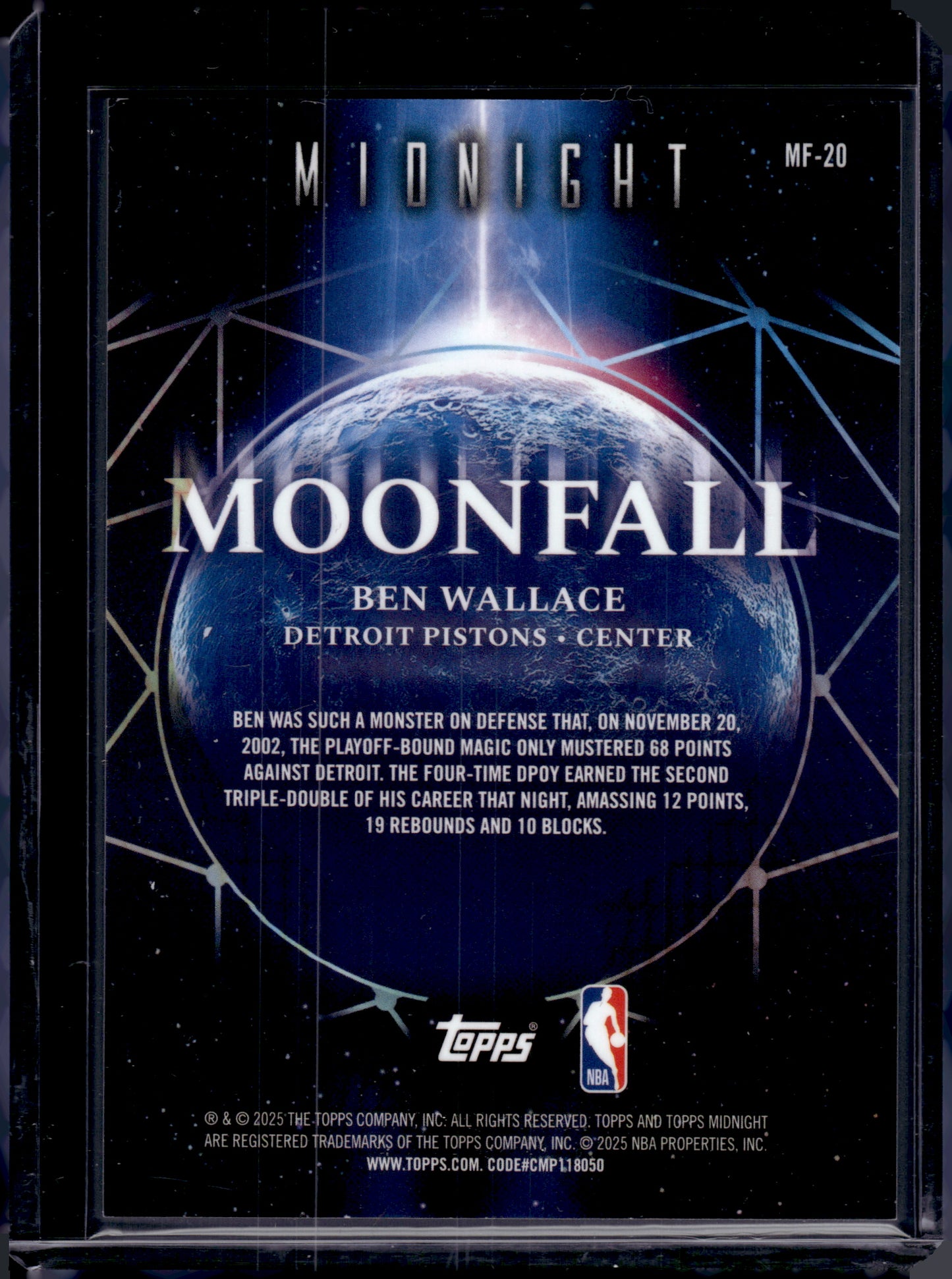 2025 HL-P02 Topps Midnight Moonfall Ben Wallace #MF-20