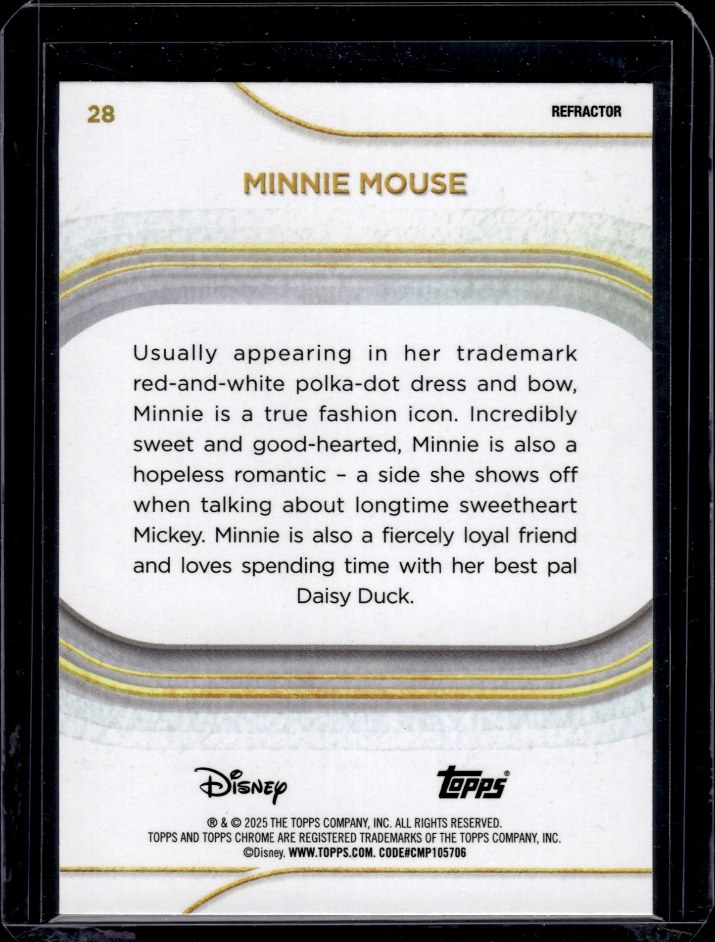 HL-P01 Topps Chrome Disney Minnie Mouse #28