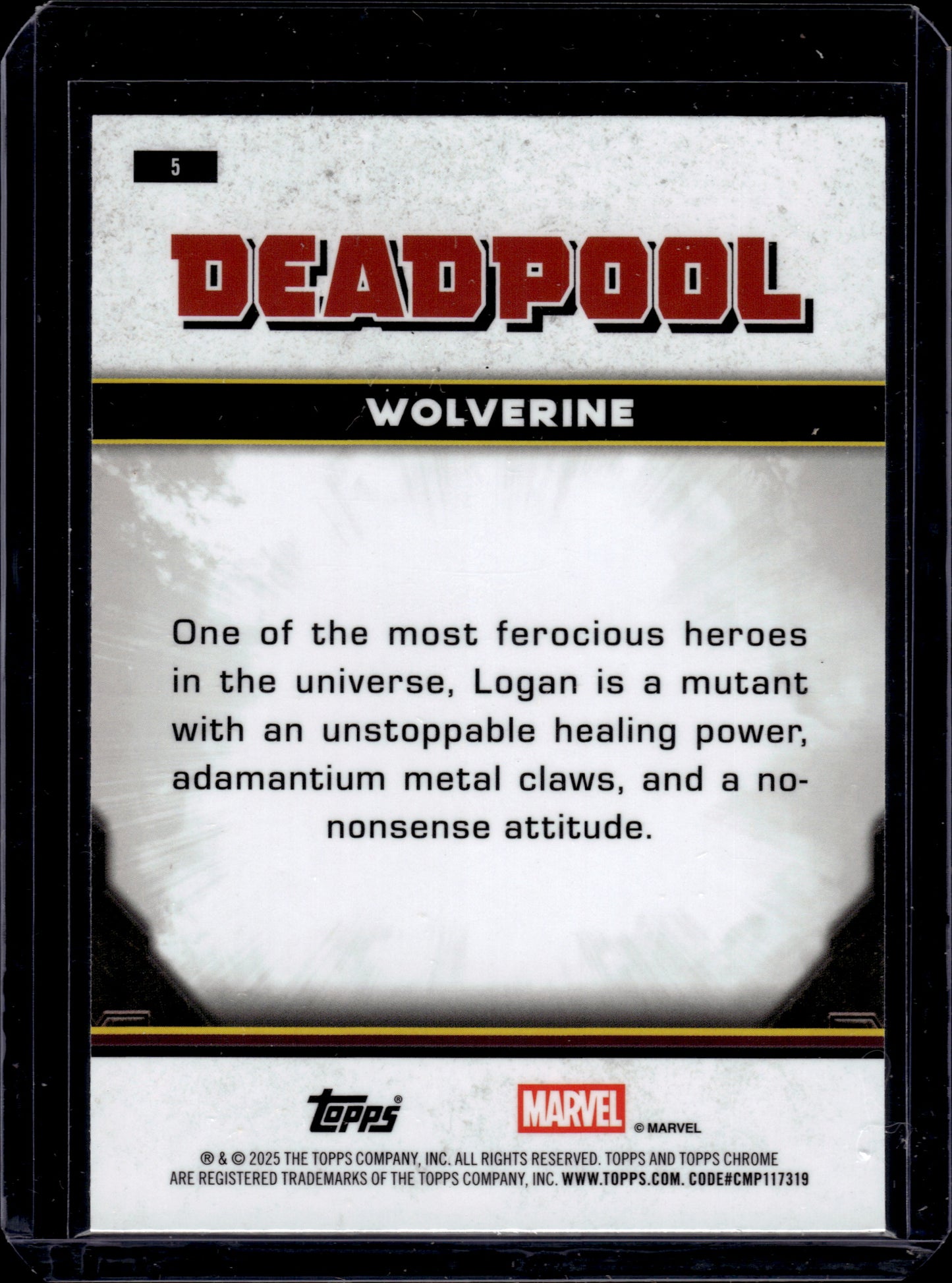 HL-P04 Topps Chrome Marvel Deadpool Wolverine 122/250 #5