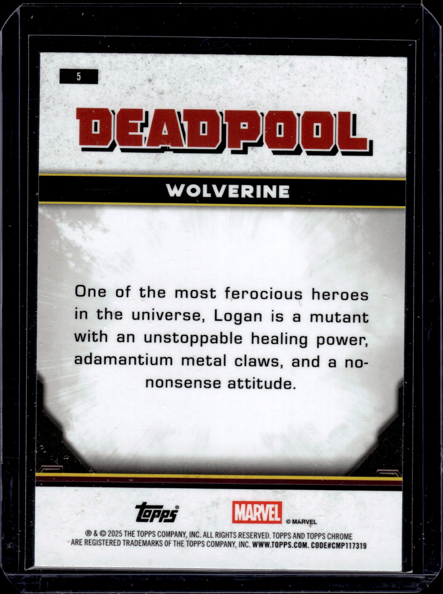 HL-P04 Topps Chrome Marvel Deadpool Wolverine 249/399 #5