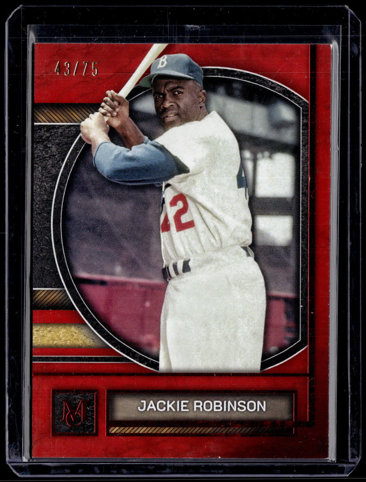 HL-P01 2025 Topps Museum Collection Jackie Robinson #97 Red /75