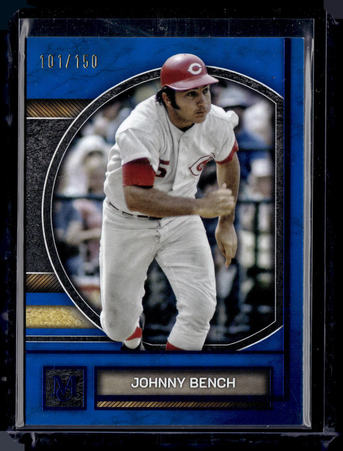 HL-P01 2025 Topps Museum Collection Johnny Bench #13 Blue /150