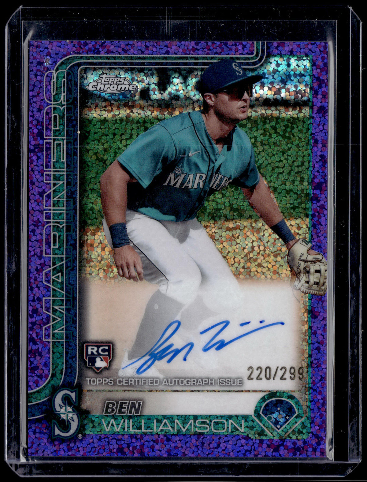 HL-P01 2025 Topps Chrome Ben Williamson #RA-BW Purple Speckle /299 RC
