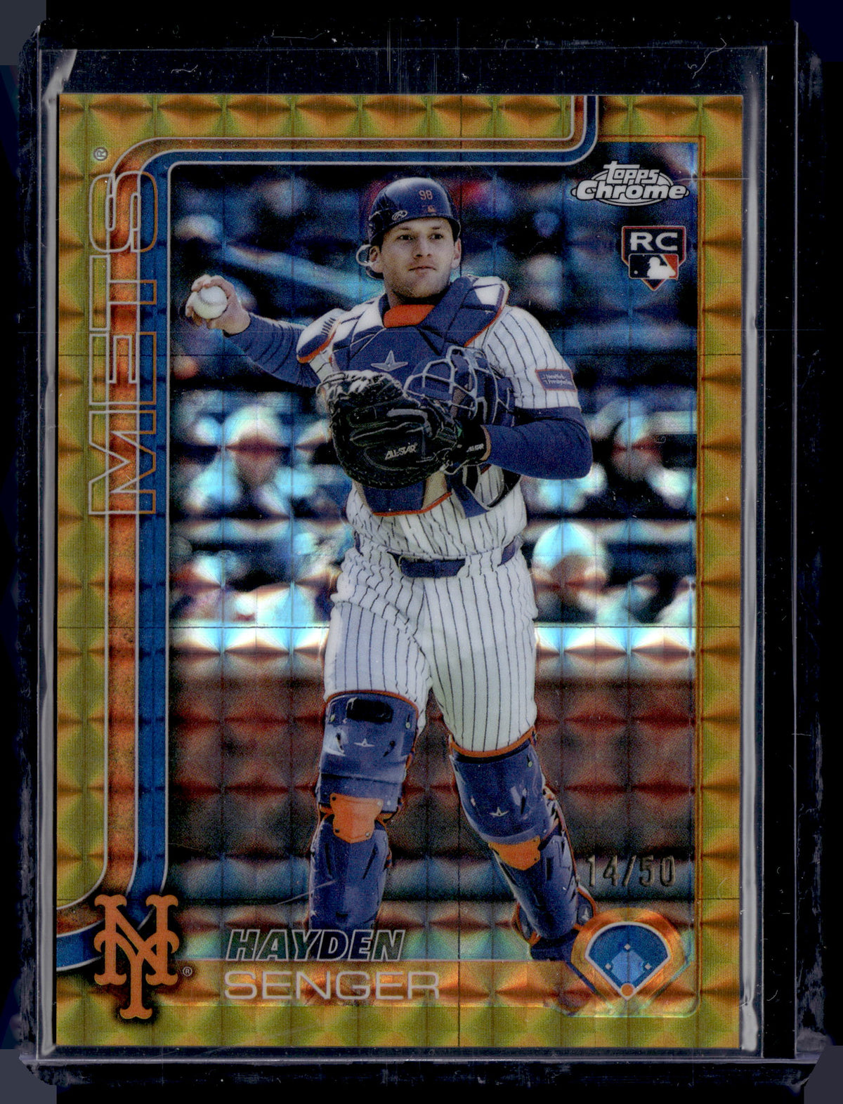 HL-P01 2025 Topps Chrome Update Hayden Senger RC Gold Mini-Diamond /50 USC128