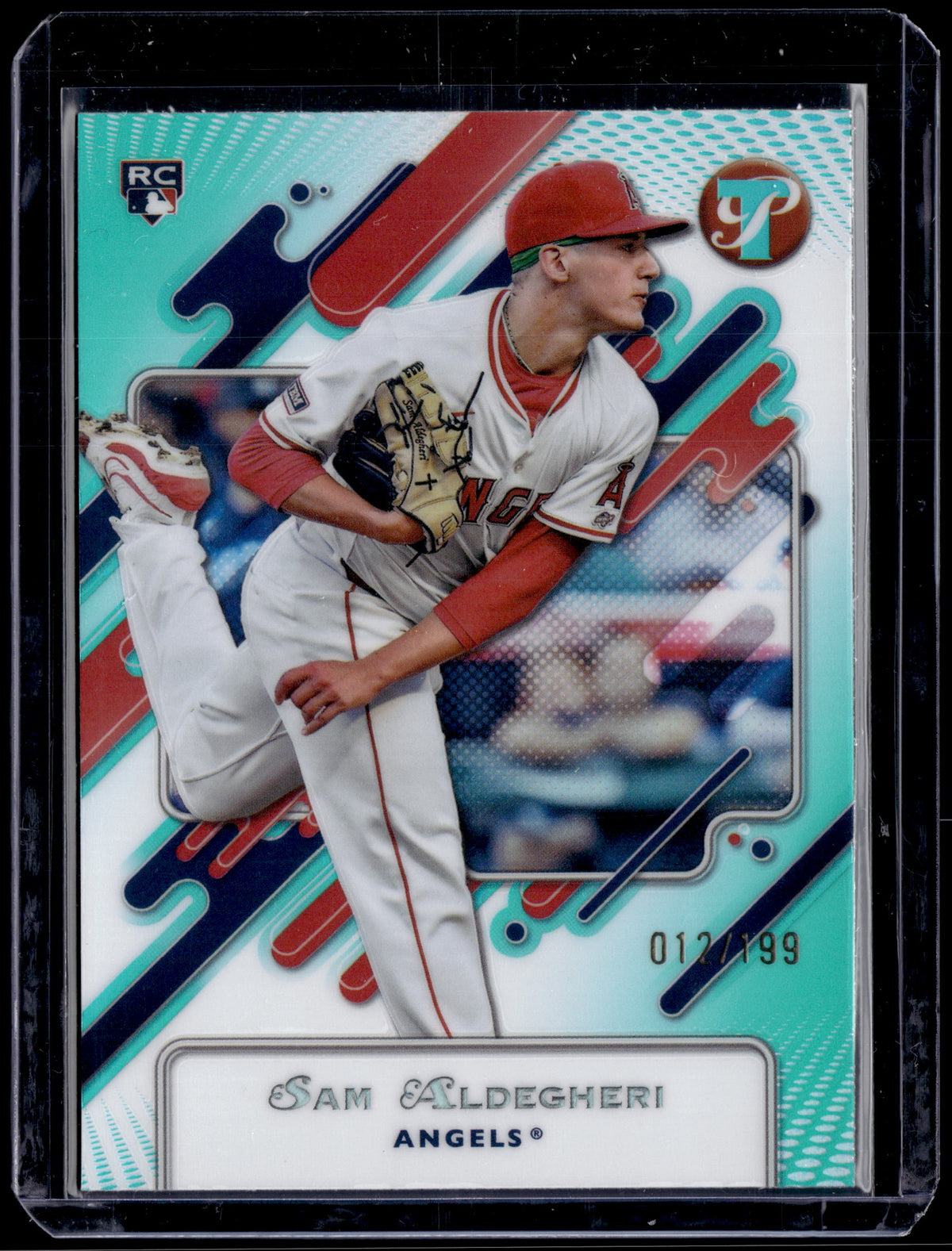 HL-P01 2025 Topps Pristine Sam Aldegheri #150 Aqua /199 RC