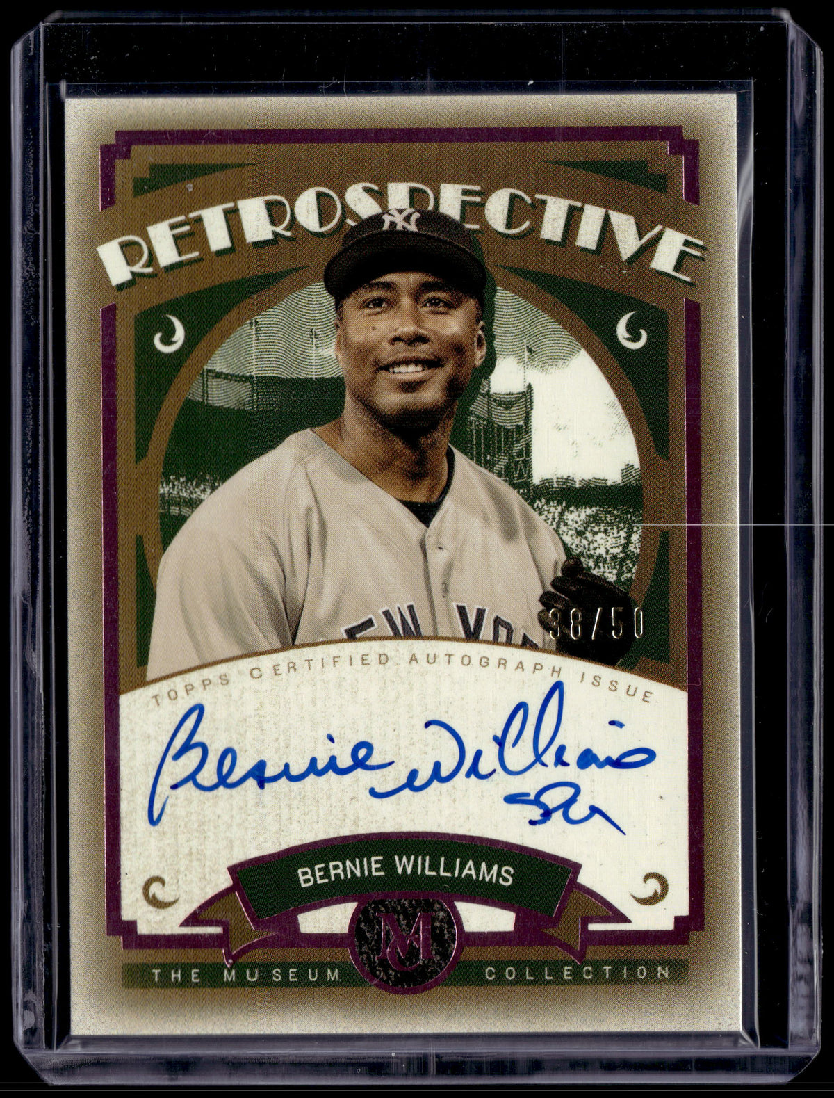 HL-P01 2025 Topps Museum Retrospective Signatures Bernie Williams #RS-BW /50