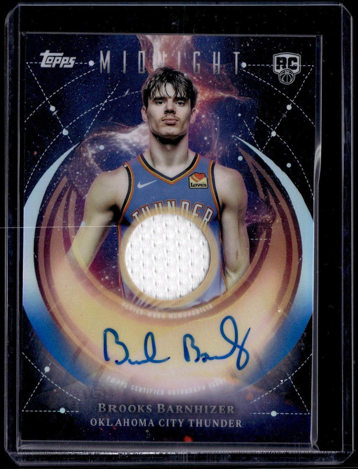 HL-P01 2025 Topps Midnight Brooks Barnhizer #RJA-BB Rookie Jersey Autograph RC
