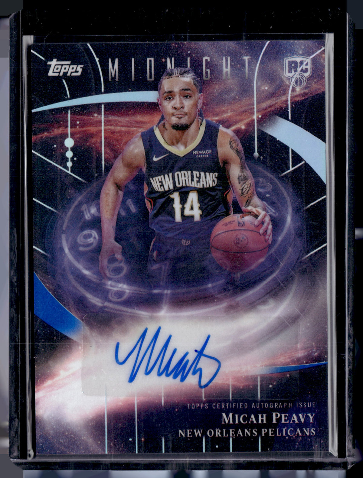 HL-P01 2025 Topps Midnight Stroke of Midnight Micah Peavy #SMR-MP RC