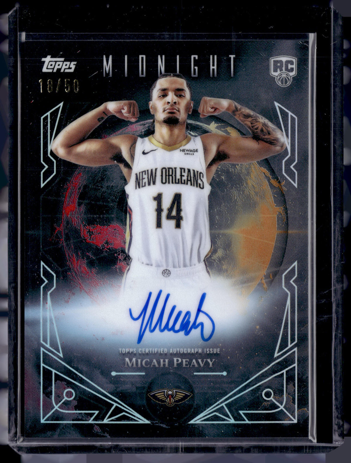 HL-P01 2025 Topps Midnight Sun Signatures Micah Peavy #MSR-MP /50 RC