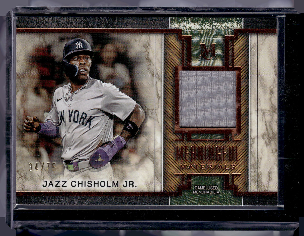 HL-P01 2025 Topps Museum Meaningful Materials Jazz Chisholm Jr. #MMR-JCH /75