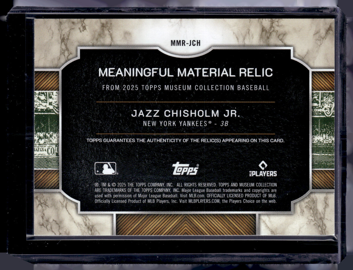 HL-P01 2025 Topps Museum Meaningful Materials Jazz Chisholm Jr. #MMR-JCH /75