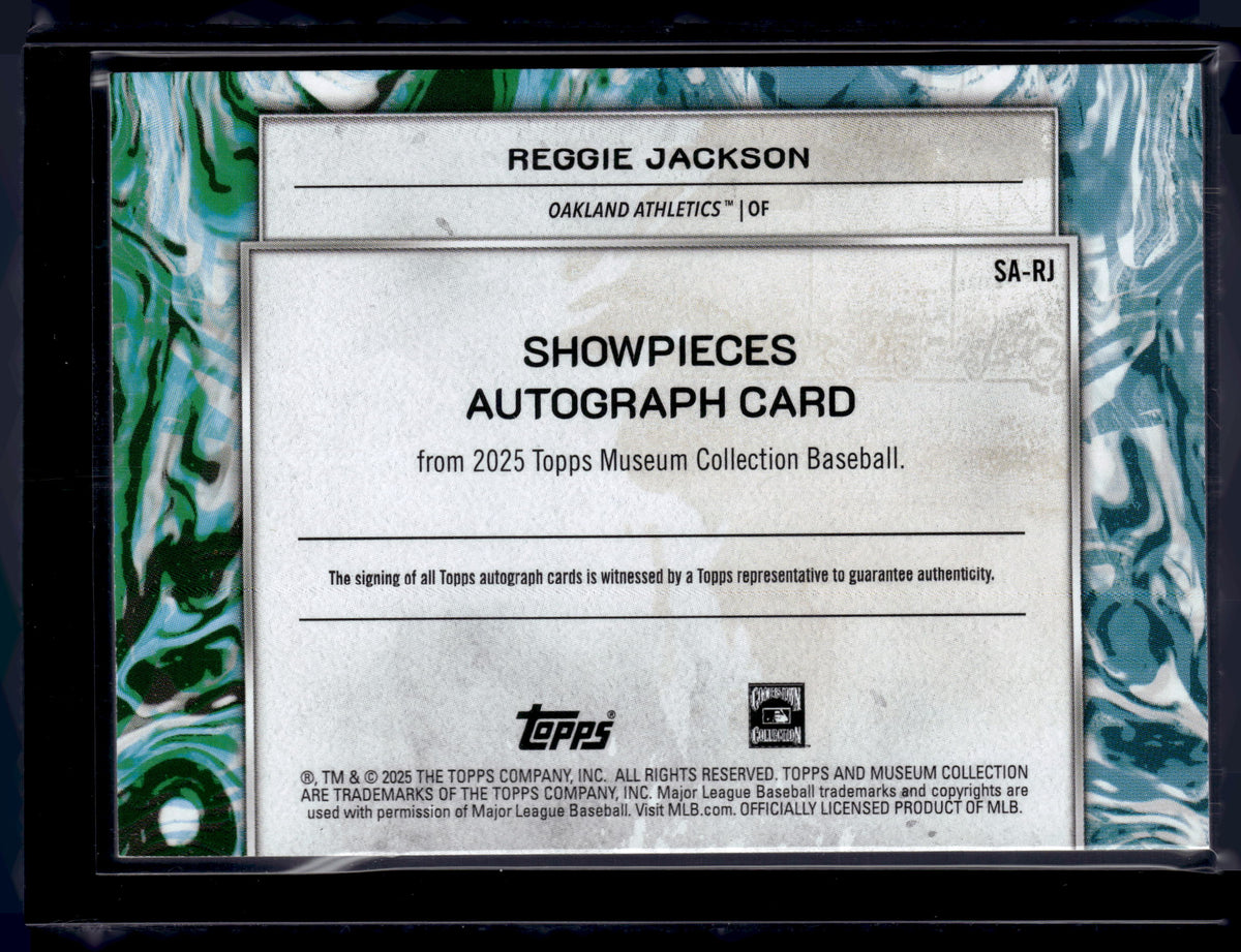 HL-P01 2025 Topps Museum Collection Showpieces Reggie Jackson #SA-RJ /25