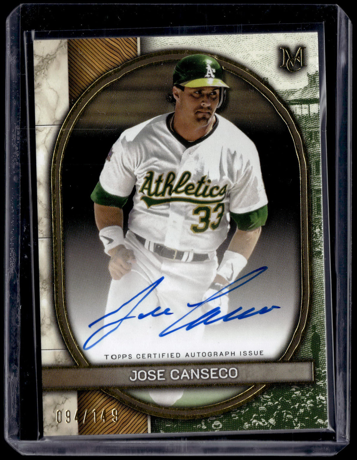 HL-P01 2025 Topps Museum Collection Jose Canseco #AA-JCA /149