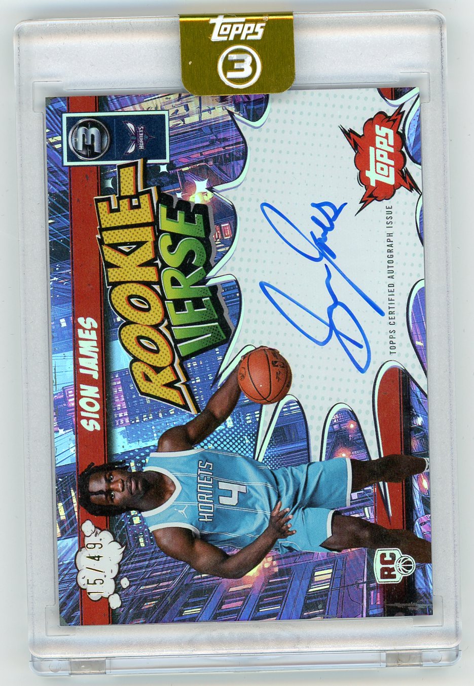 HL-P01 2026 Topps 3 Rookie-Verse Sion James #RV-SJ /49 RC