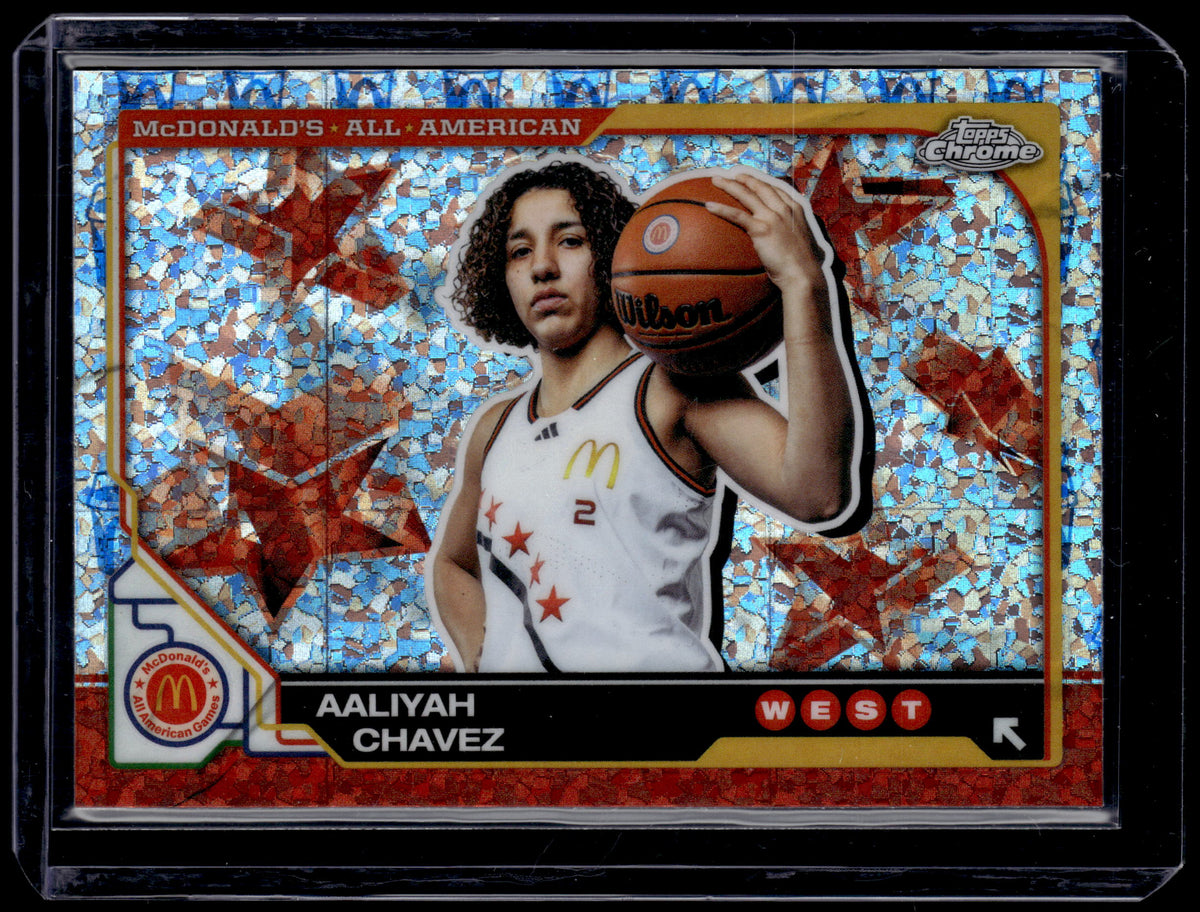 HL-P01 2025 Topps Chrome McDonald's All American Aaliyah Chavez #66 Mini Diamond