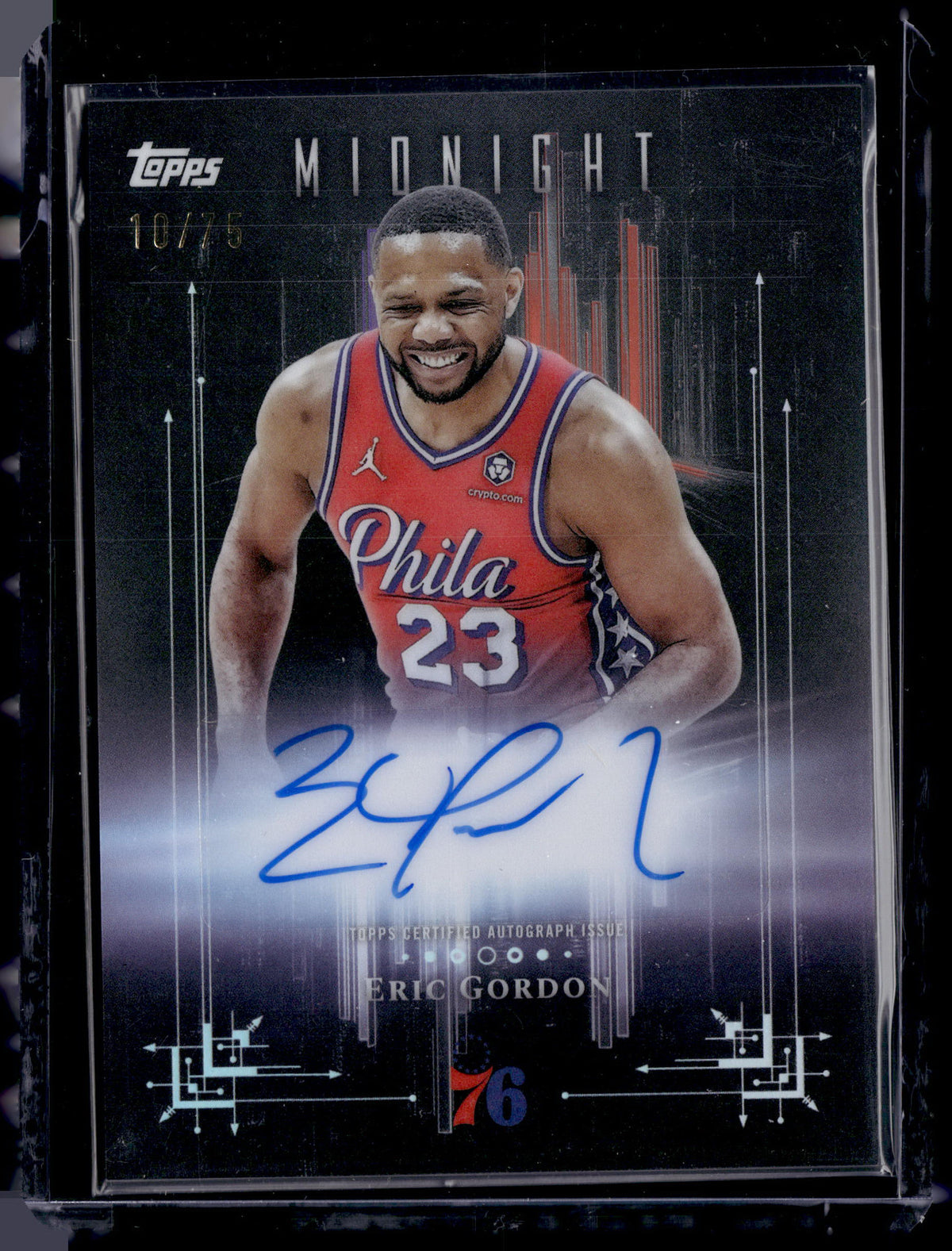 HL-P01 2025 Topps Midnight Dark Marks Eric Gordon #DM-EG /75 Autographs