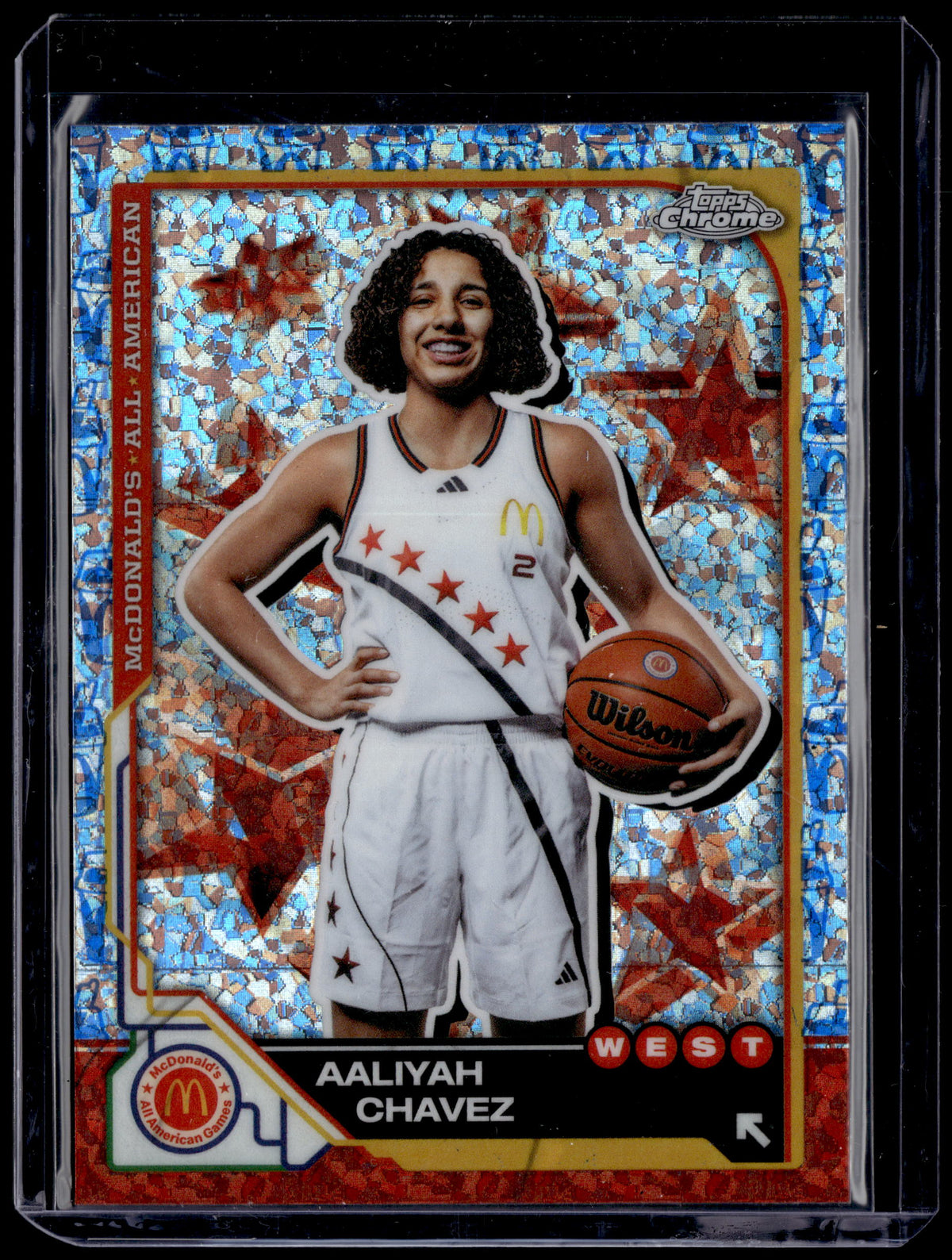 HL-P01 2025 Topps Chrome McDonald's Aaliyah Chavez #28 Mini Diamond
