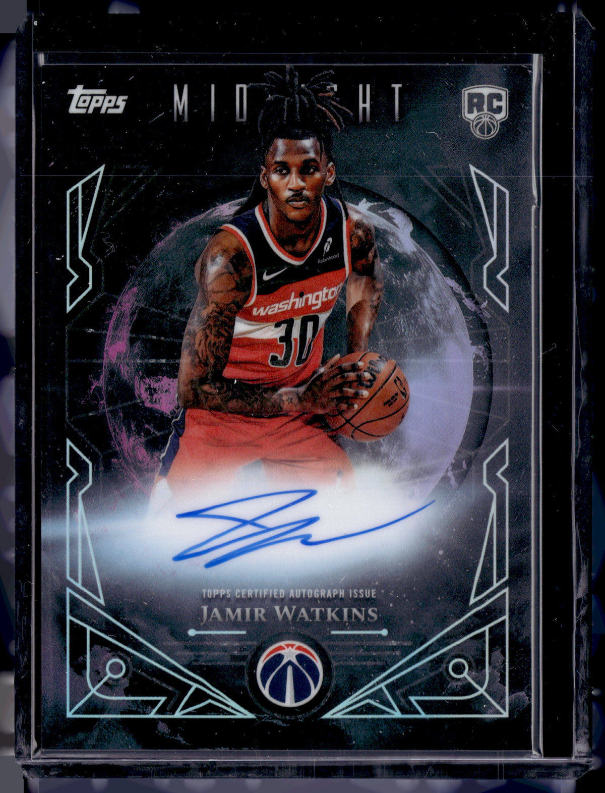 HL-P01 2025 Topps Midnight Midnight Sun Signatures Jamir Watkins #MSR-JW RC