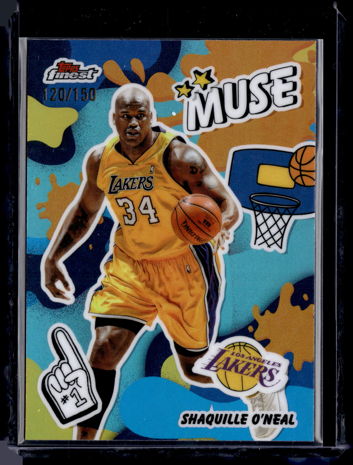 HL-P01 2026 Topps Finest Muse Shaquille O'Neal #M-4 /150