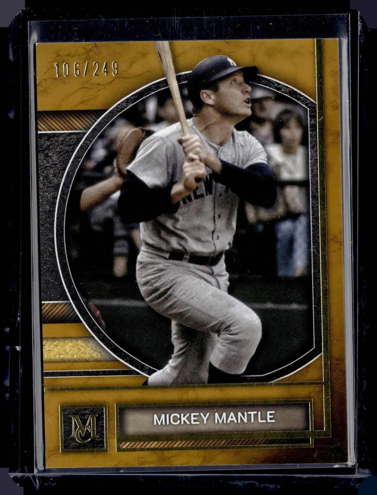 HL-P01 2025 Topps Museum Collection Mickey Mantle #71 Gold /249