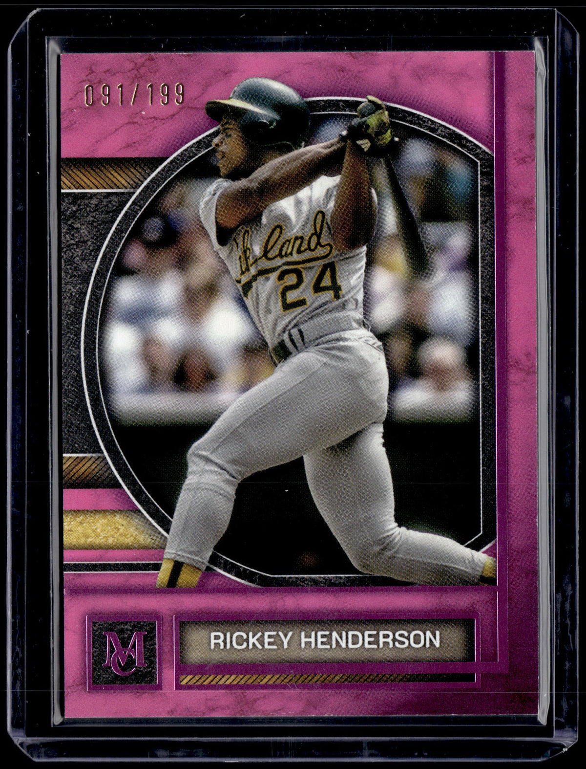 HL-P01 2025 Topps Museum Collection Rickey Henderson #70 Amethyst /199
