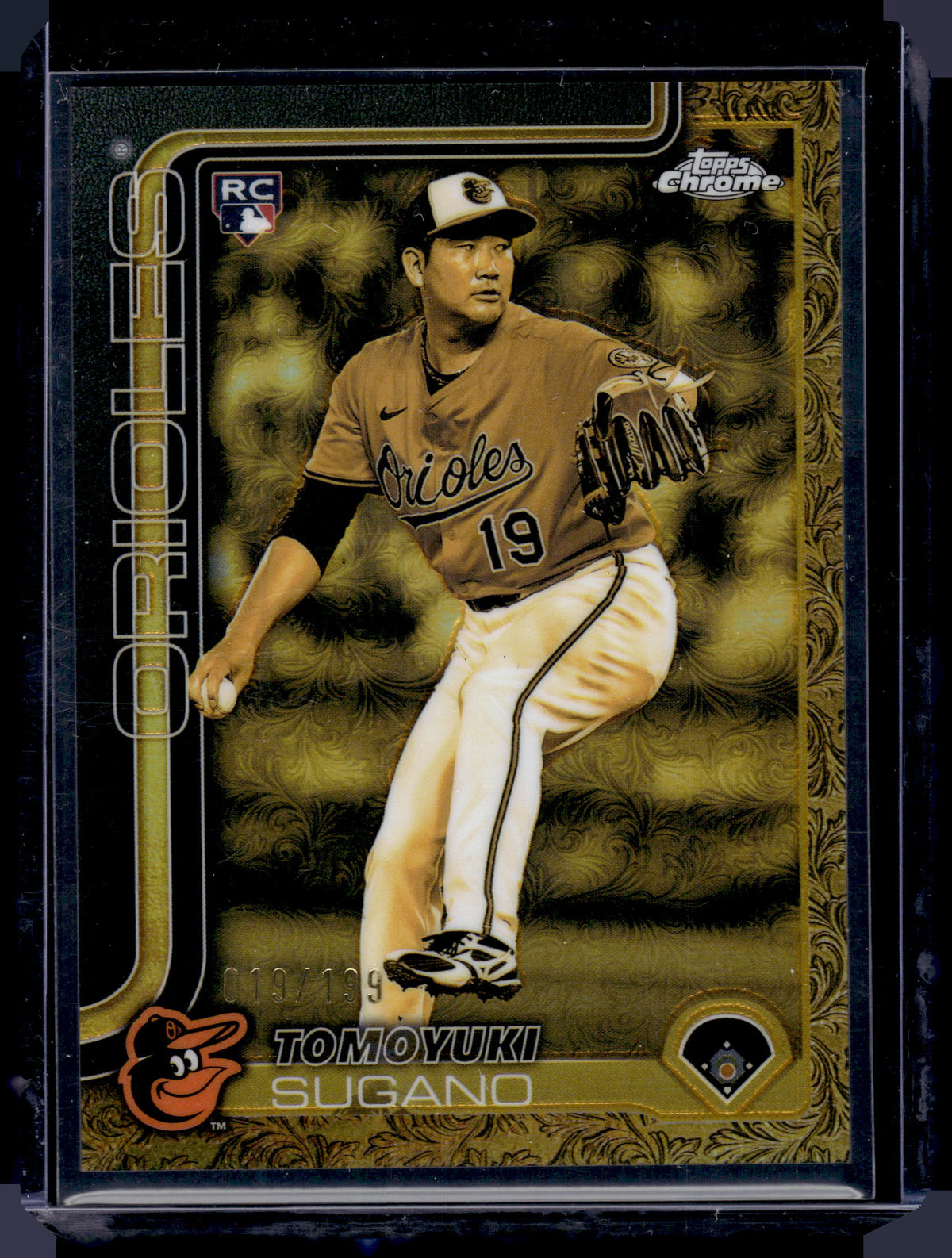 HL-P01 2025 Topps Chrome Gilded Collection Tomoyuki Sugano #CG-4 RC /199