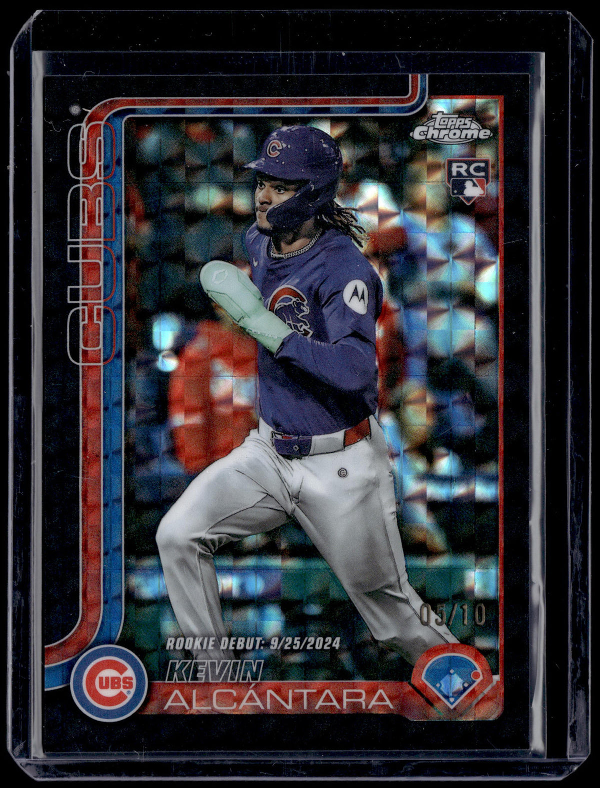 HL-P01 2025 Topps Chrome Update Series Kevin Alcántara #USC25 /10 X-Fractor