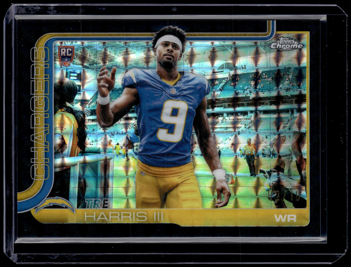 HL-P01 2025 Topps Chrome Tre Harris III #338 Black Geometric /10 RC