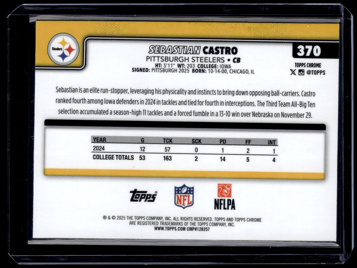HL-P01 2025 Topps Chrome Sebastian Castro #370 Geometric RC