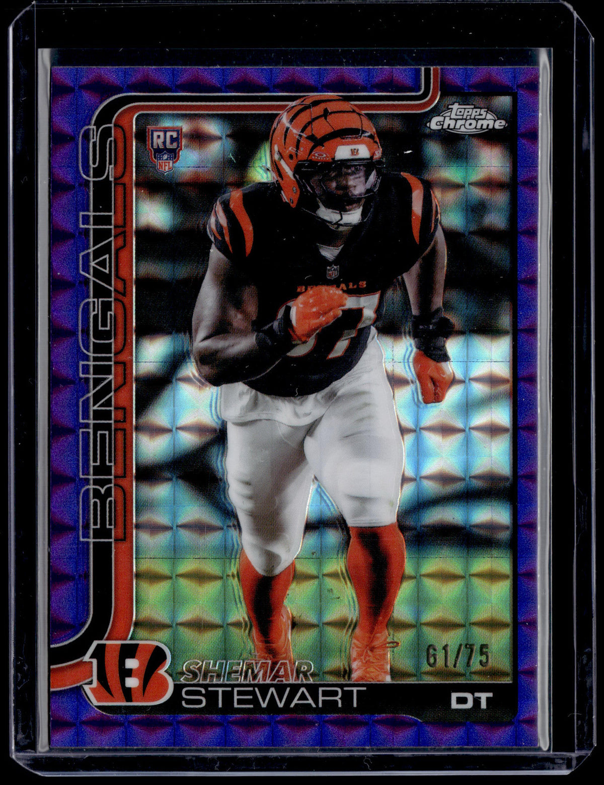 HL-P01 2025 Topps Chrome Shemar Stewart #363 Purple Geometric /75 RC