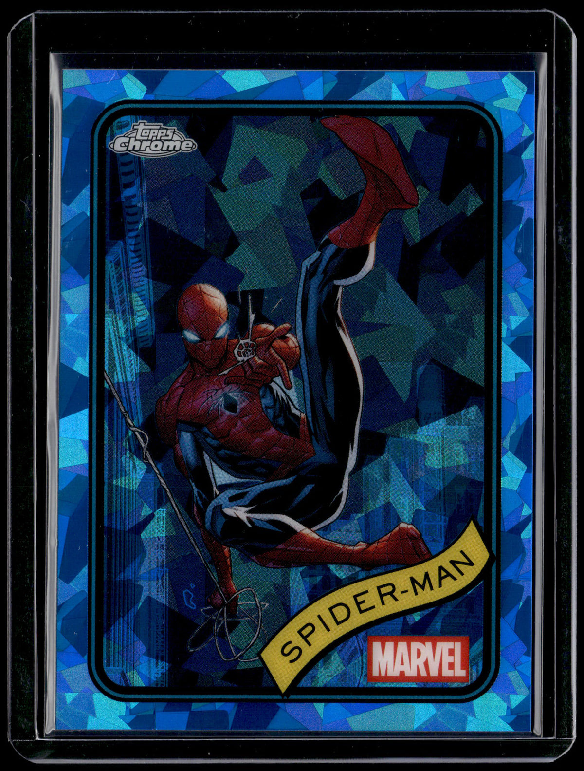 HL-INV 2025 Topps Chrome Marvel Spider-Man Blue Sapphire #101