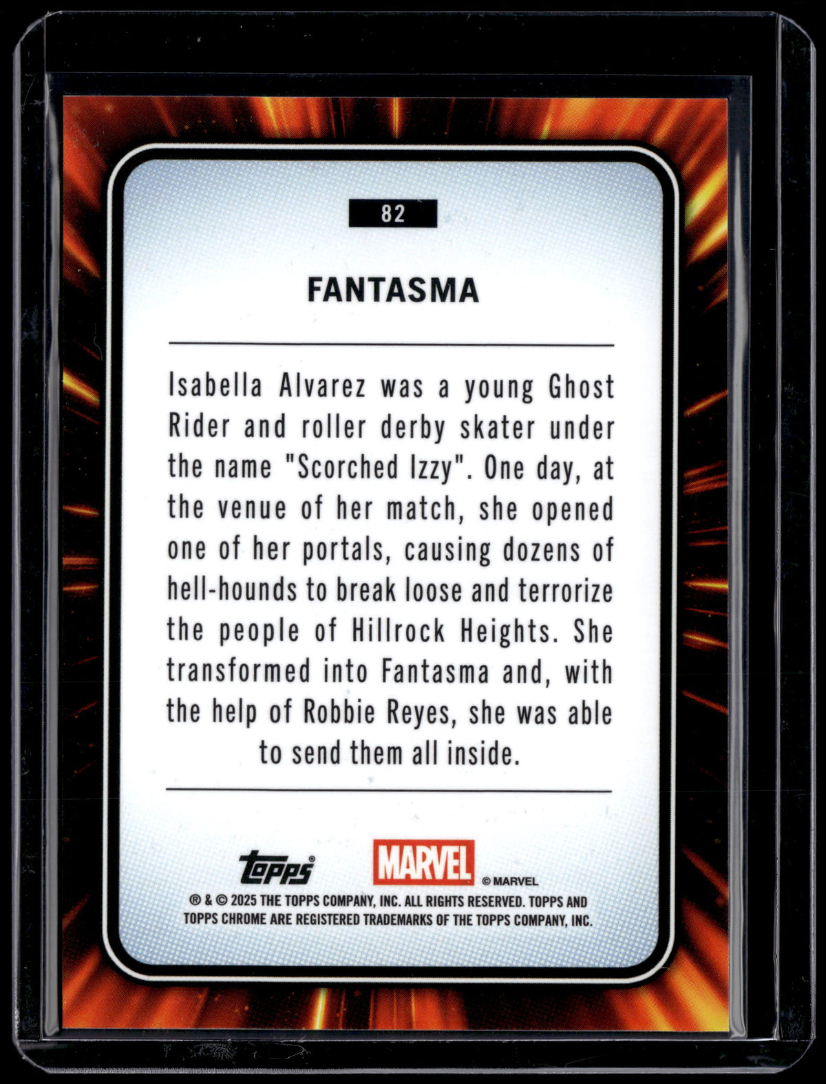 HL-INV 2025 Topps Chrome Marvel Fantasma Blue Sapphire 1st Appearance #82