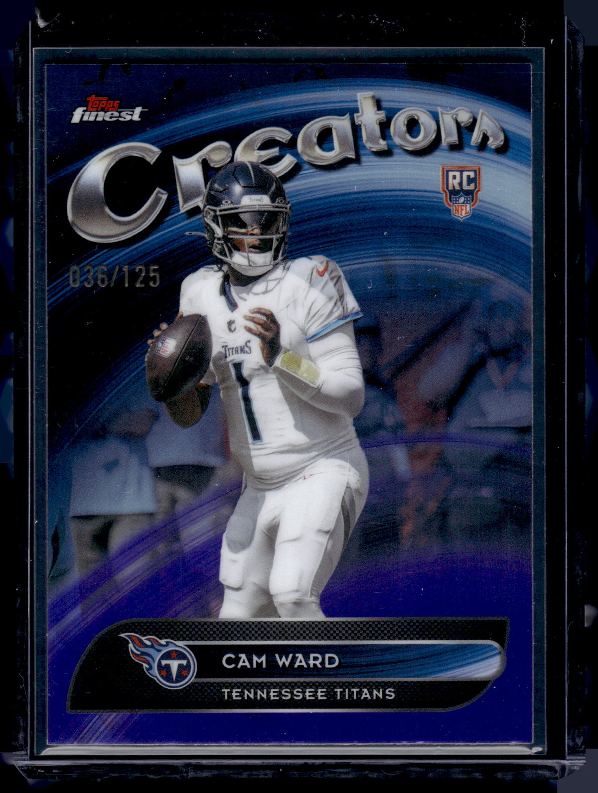 HL-INV 2025 Topps Finest Creators Cam Ward #CR-29 Purple Refractor /125 RC
