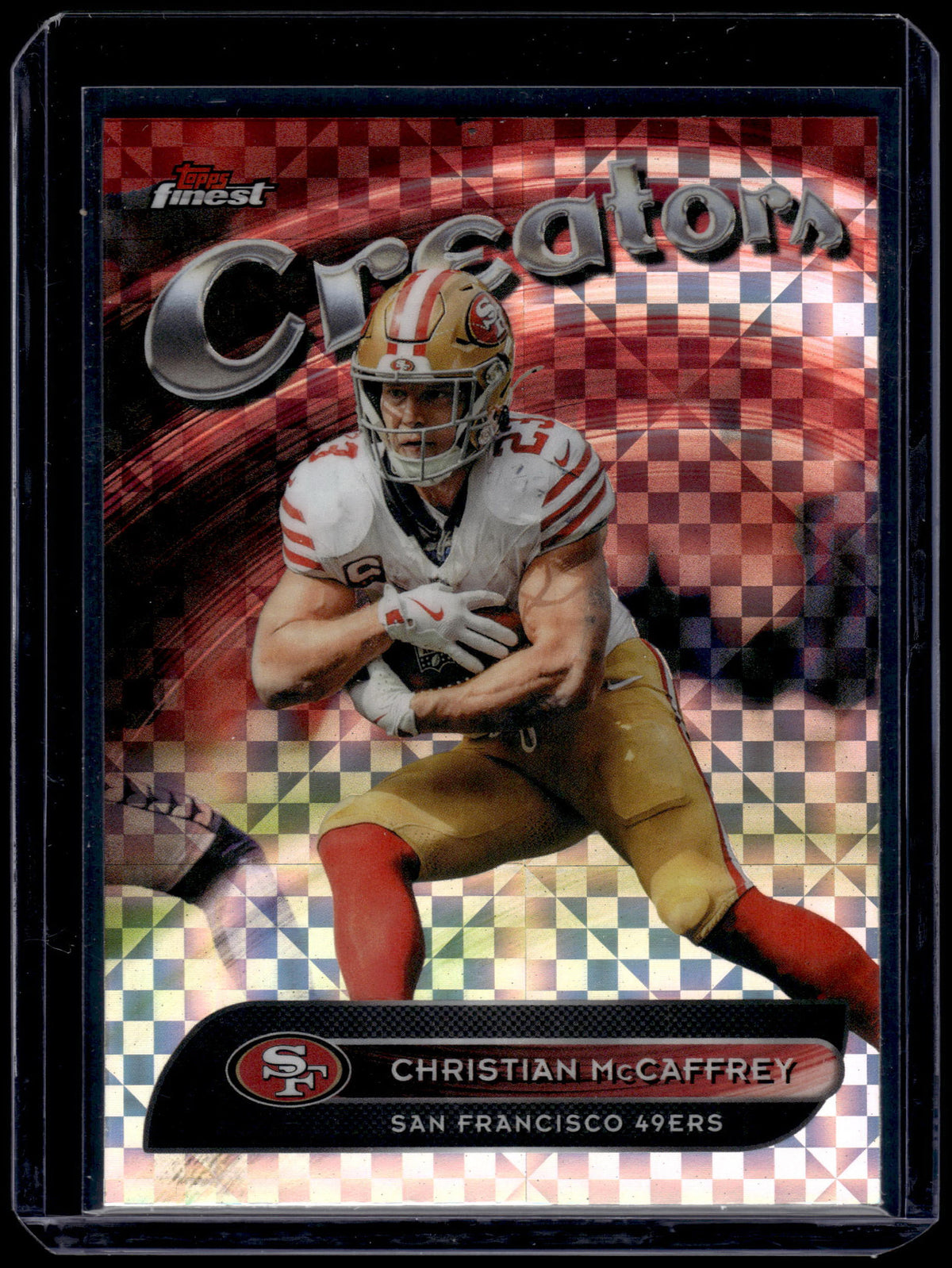 HL-INV 2025 Topps Finest Creators Christian McCaffrey #CR-26 X-Refractor