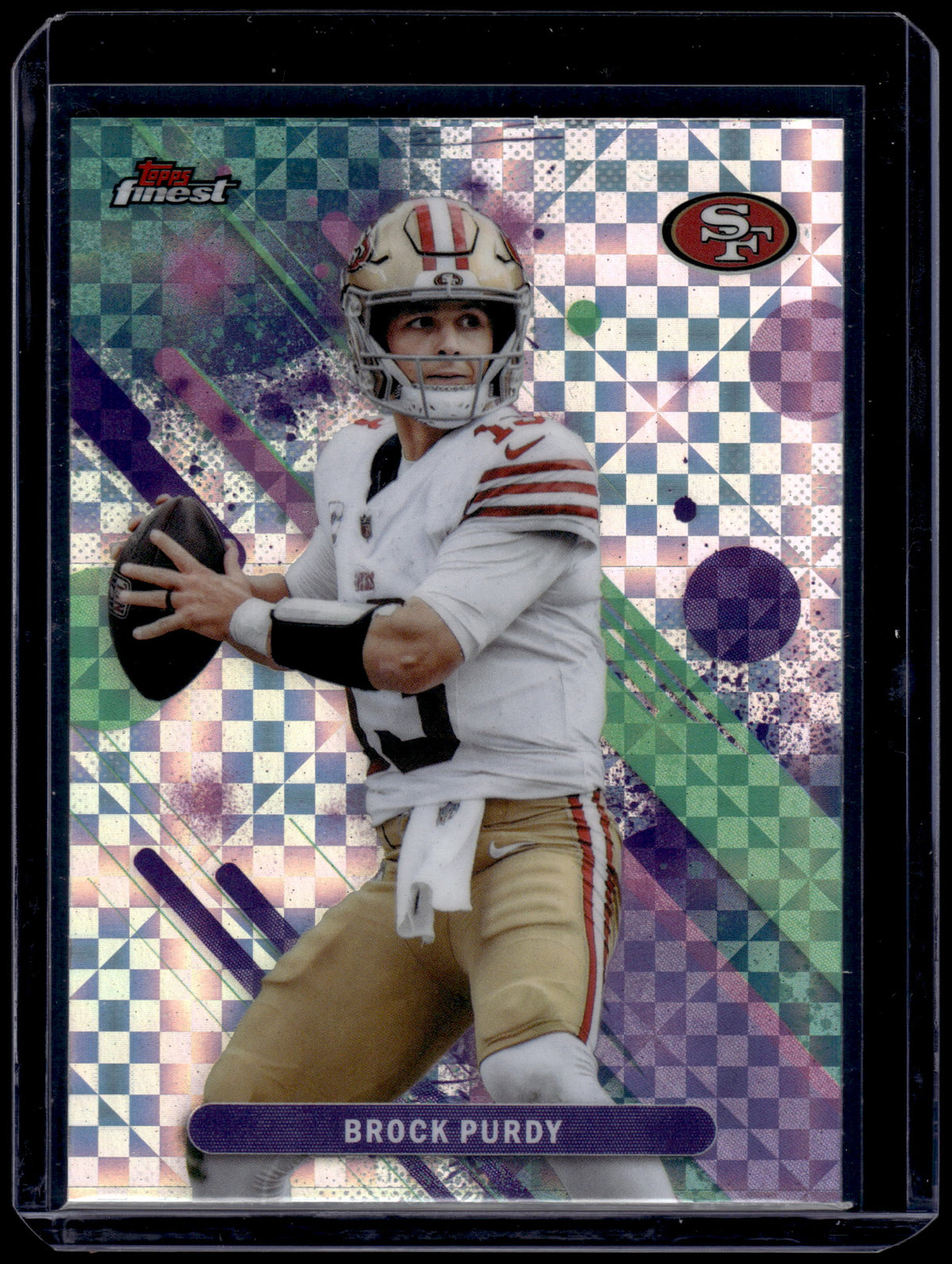 HL-INV 2025 Topps Finest Brock Purdy #65 Common X-Fractor