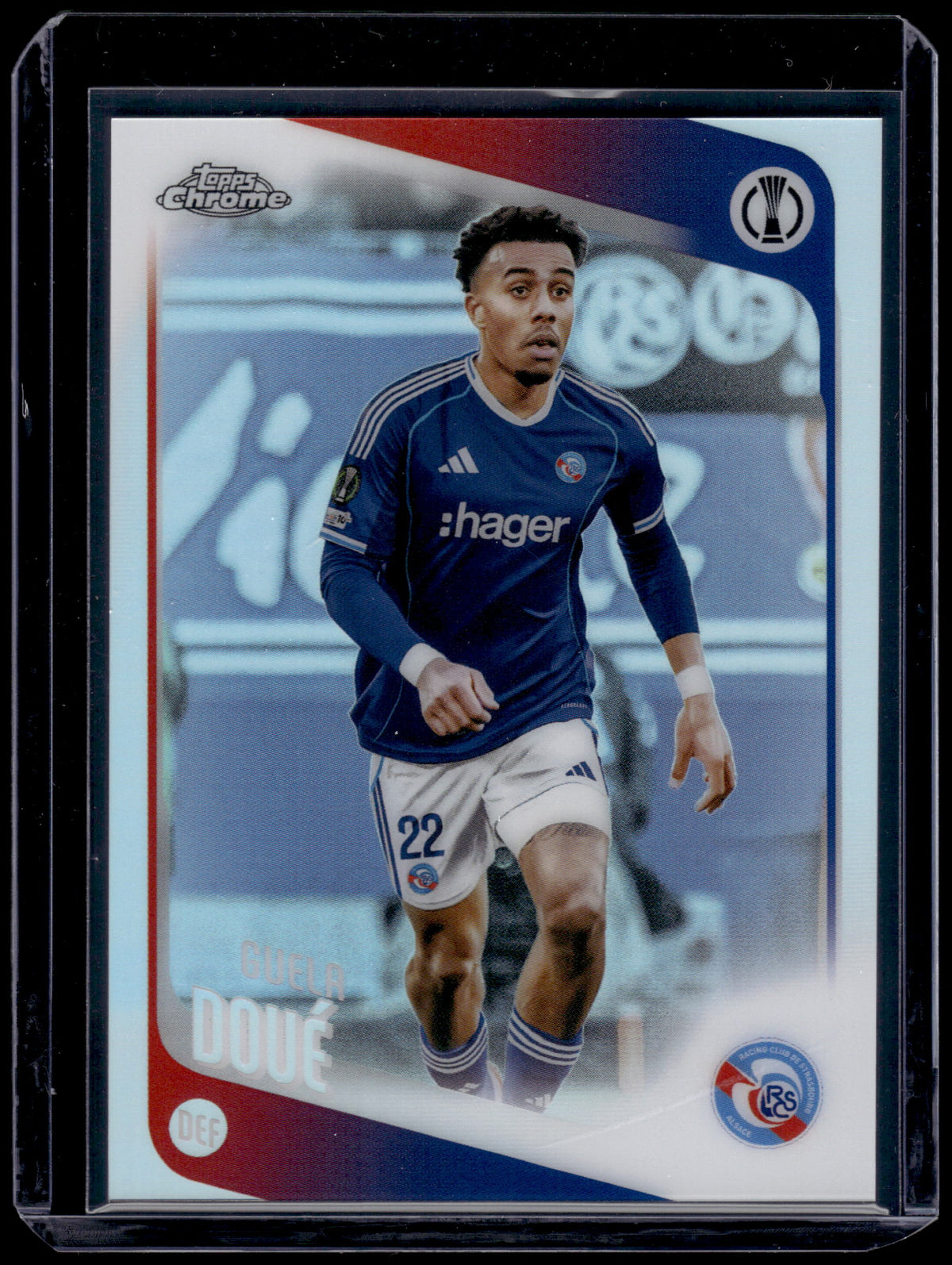HL-INV 2026 Topps Chrome UEFA Club Competitions Guela Doué #180 Refractor