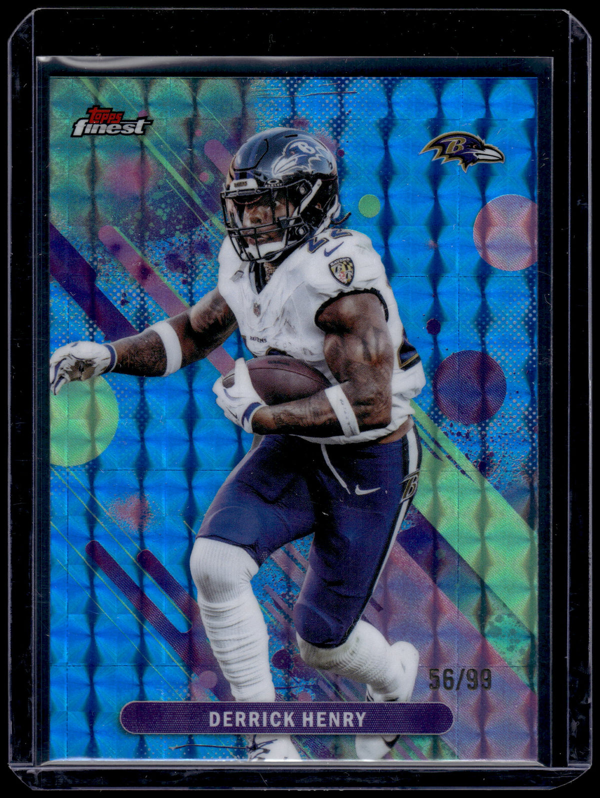HL-INV 2025 Topps Finest Derrick Henry #70 Blue Geometric /99