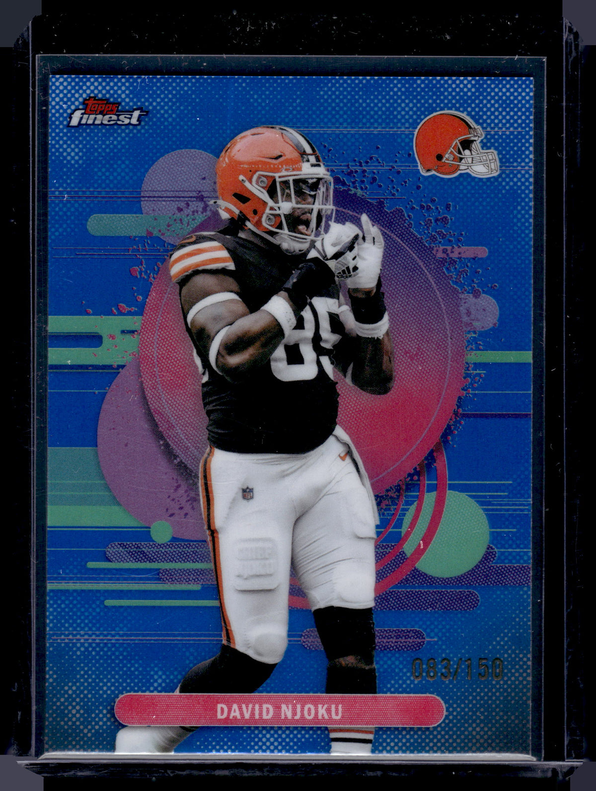 HL-INV 2025 Topps Finest David Njoku #180 Blue Refractor /150 Uncommon