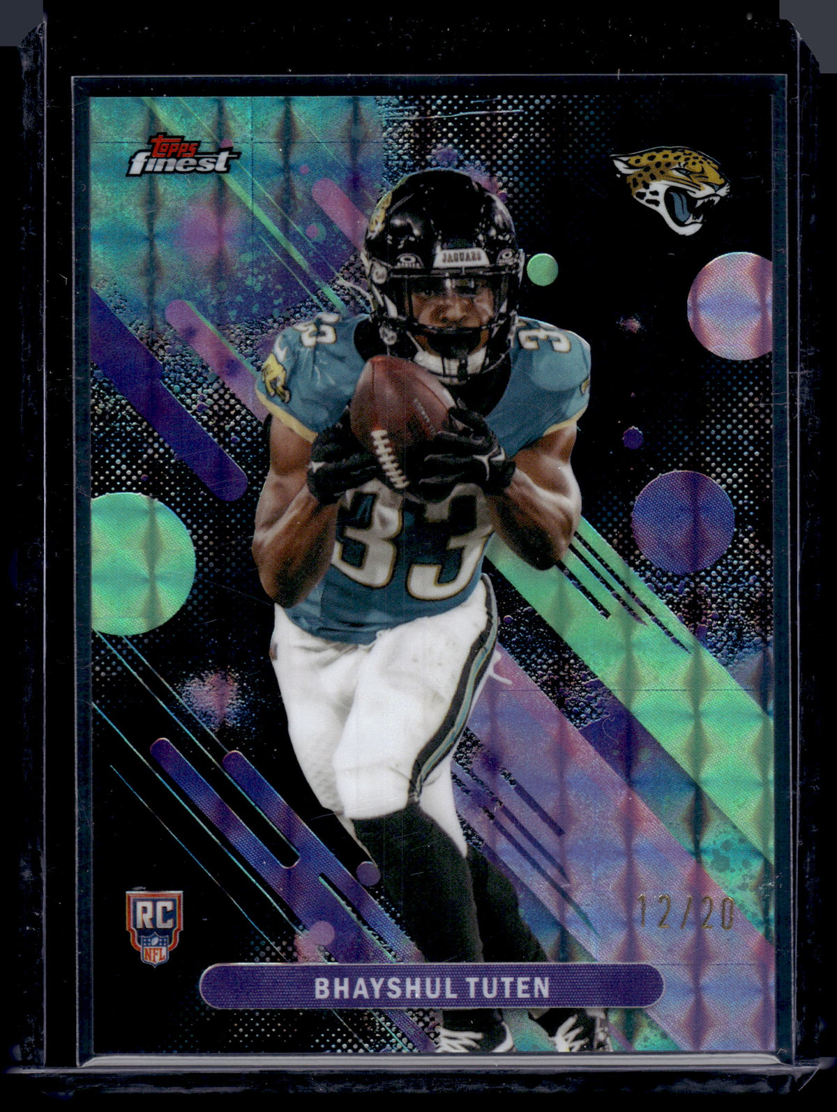 HL-INV 2025 Topps Finest Bhayshul Tuten #17 Black Geometric /20 Common RC