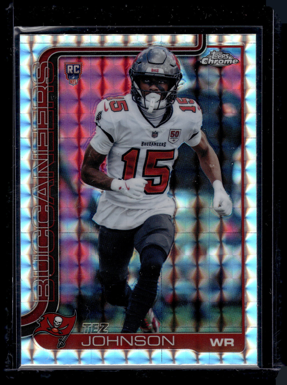 HL-P01 2025 Topps Chrome Tez Johnson #342 Geometric Refractor RC