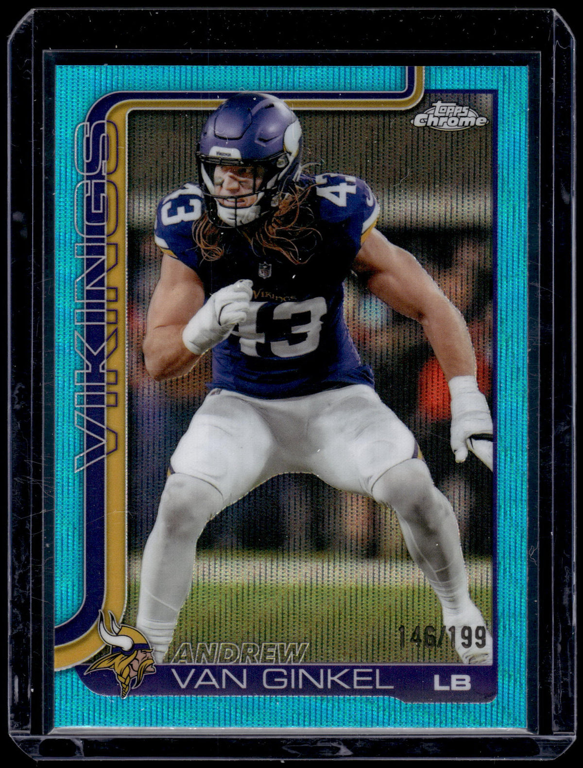 HL-P01 2025 Topps Chrome Andrew Van Ginkel #198 Aqua Wave /199