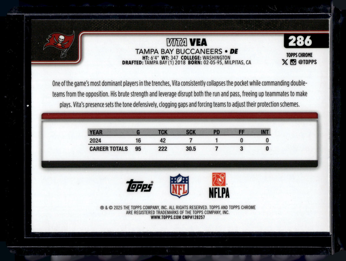 HL-P01 2025 Topps Chrome Vita Vea #286 Geometric