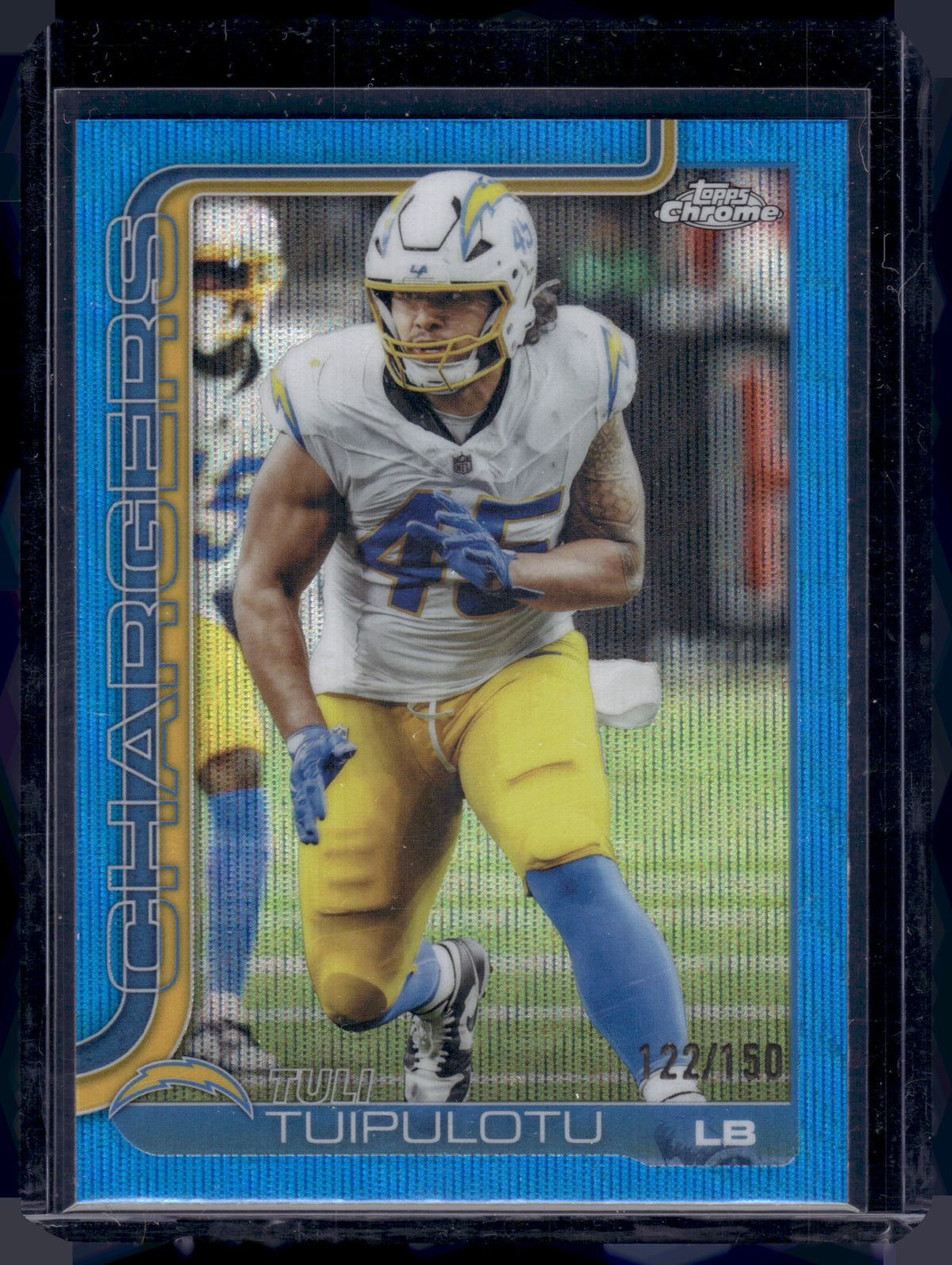 HL-P01 2025 Topps Chrome Tuli Tuipulotu #163 Blue Wave /150