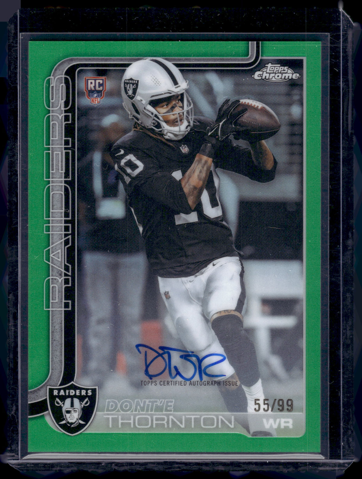 HL-P01 2025 Topps Chrome Dont'e Thornton #RA-DTH Green Refractor /99 RC