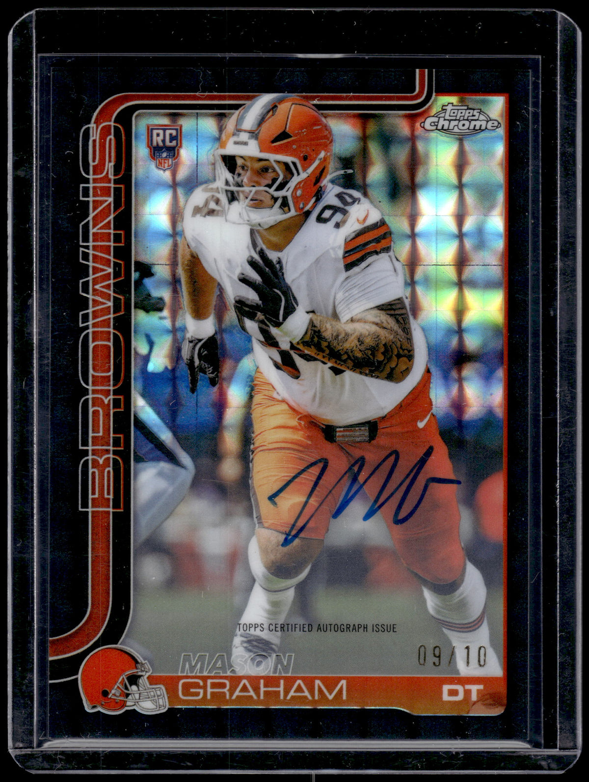 HL-P01 2025 Topps Chrome Mason Graham #RA-MGR Black Geometric /10 RC