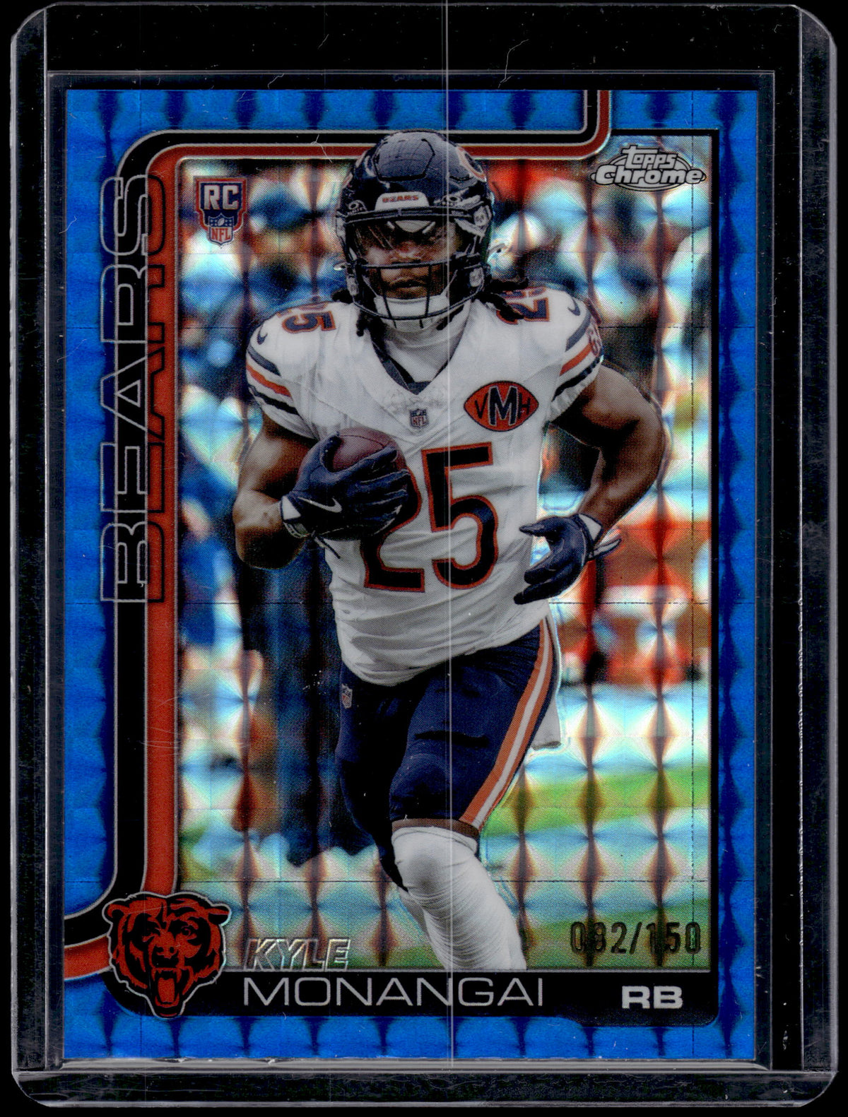 HL-P01 2025 Topps Chrome Kyle Monangai #382 Blue Geometric Refractor /150 RC