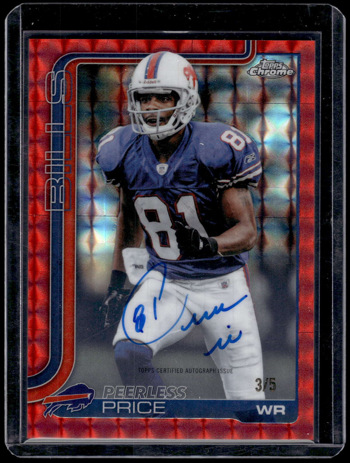 HL-P01 2025 Topps Chrome Football Peerless Price #CLA-PPR Red Geometric /5