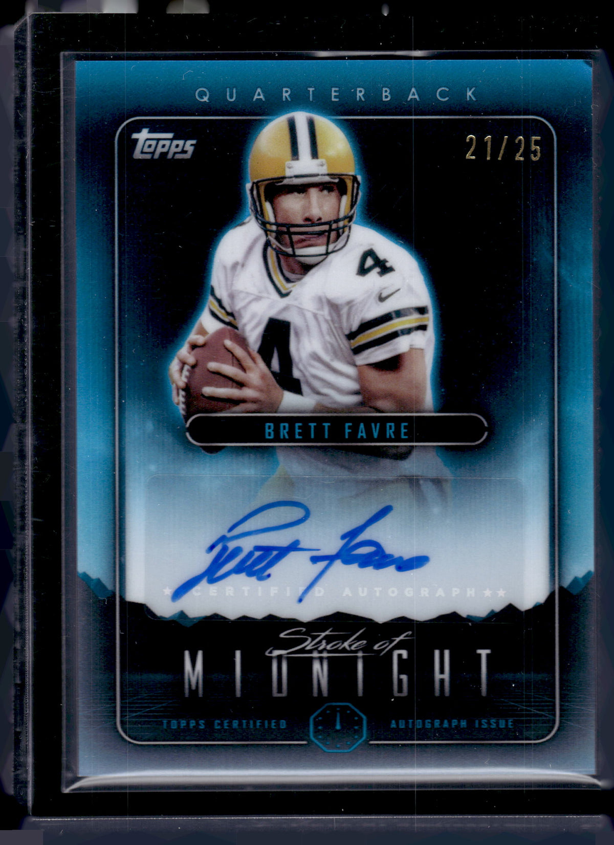 HL-P02 2024 Topps Midnight Stroke of Midnight Brett Favre #SMA-BF /25 Auto