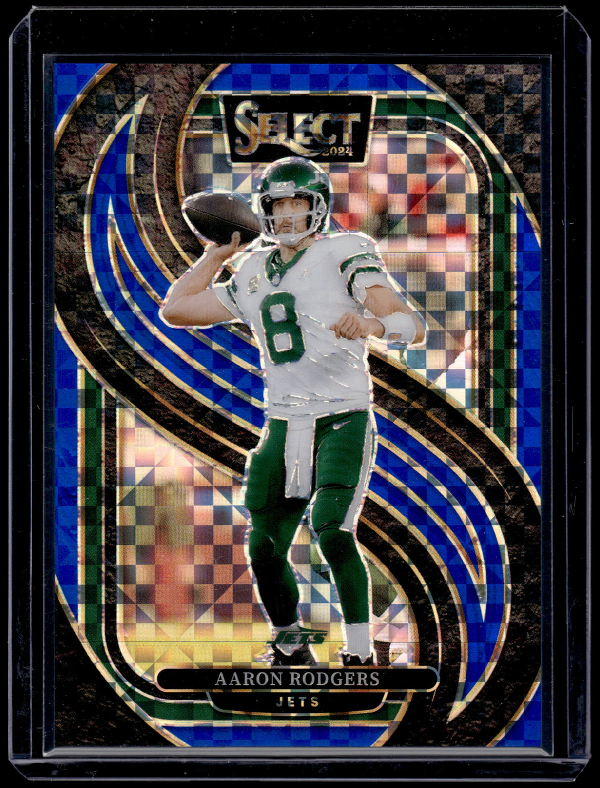 2024 Select Aaron Rodgers Blue Checkerboard Premier Level /175 #126